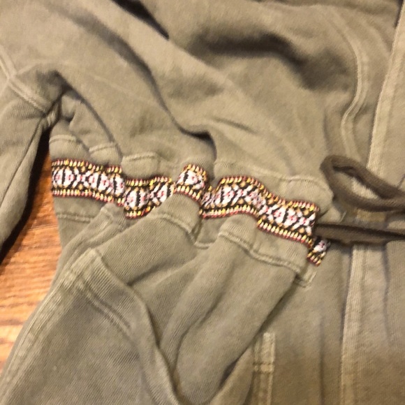 Free people drawstring hooded cardigan jacket - Picture 4 of 13